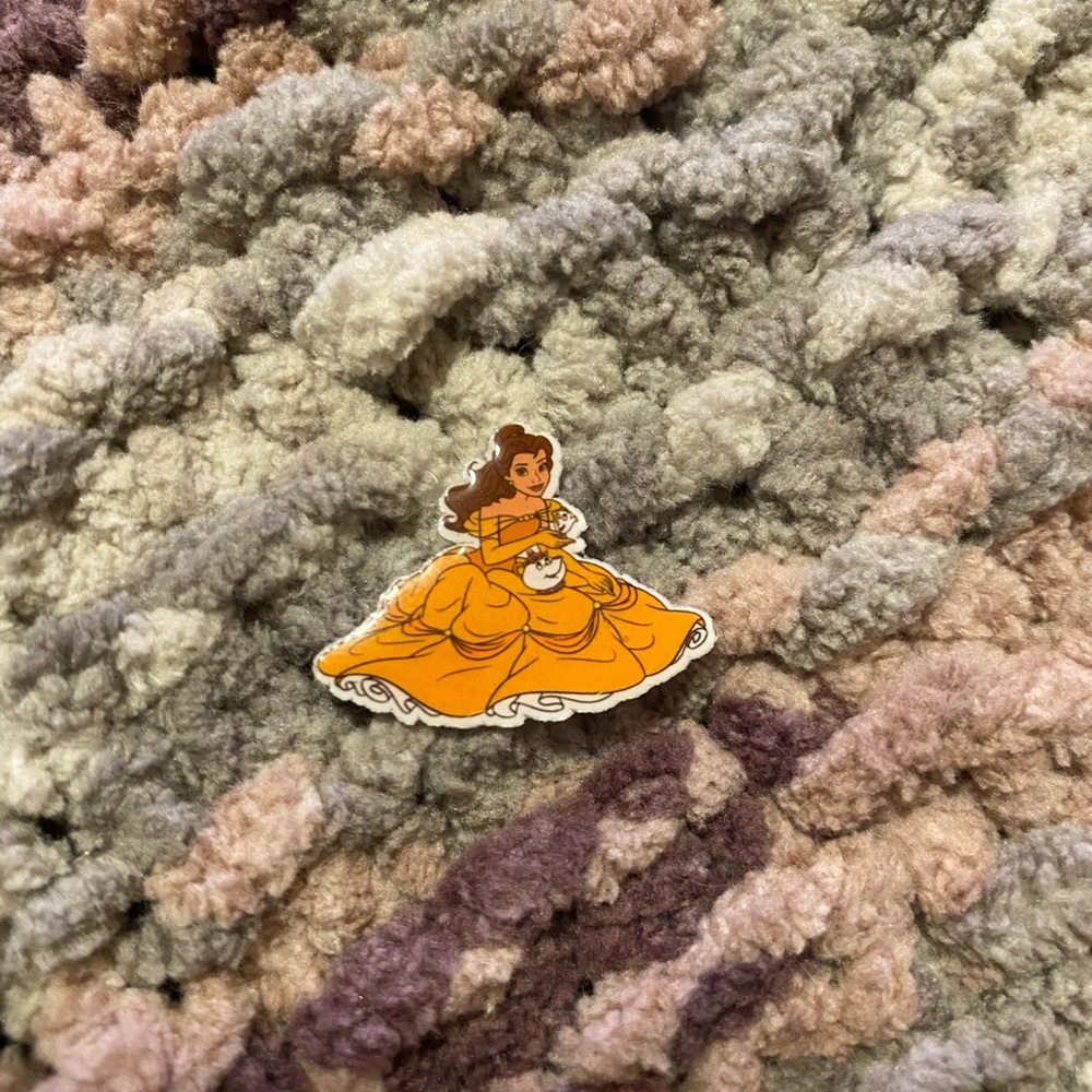 Beauty and the beast epoxy pin